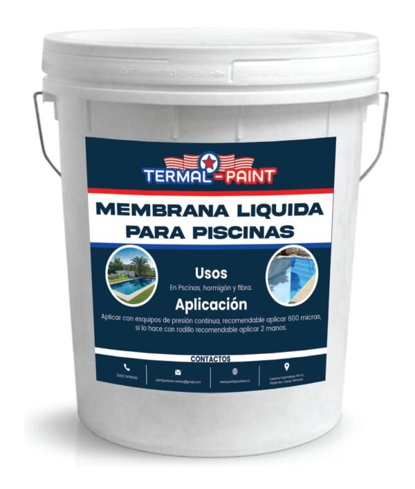 Membrana líquida Termal Paint para Piscinas